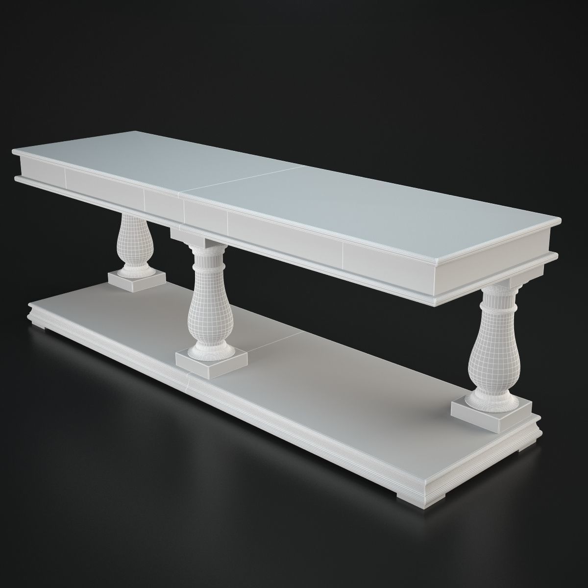 Salvage Baluster Console 3D model_6