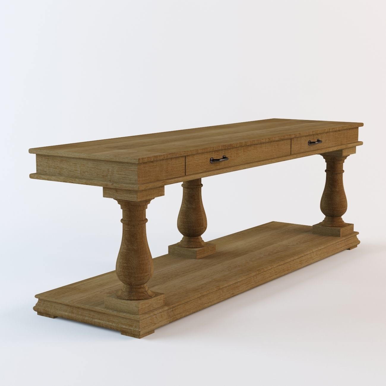 Salvage Baluster Console 3D model_4