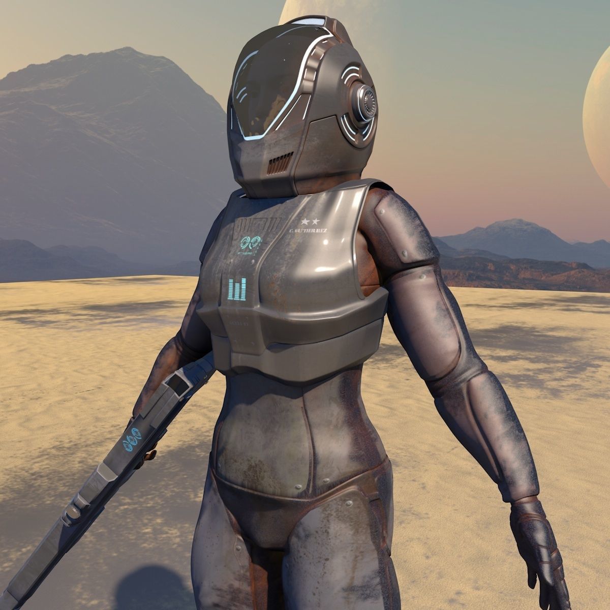 Space Soldier 3D model_2