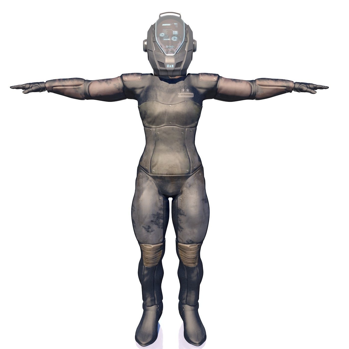 Space Soldier 3D model_10