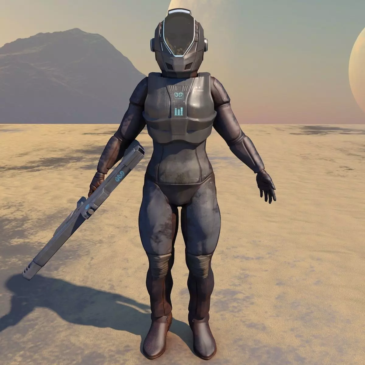 Space Soldier 3D model_0