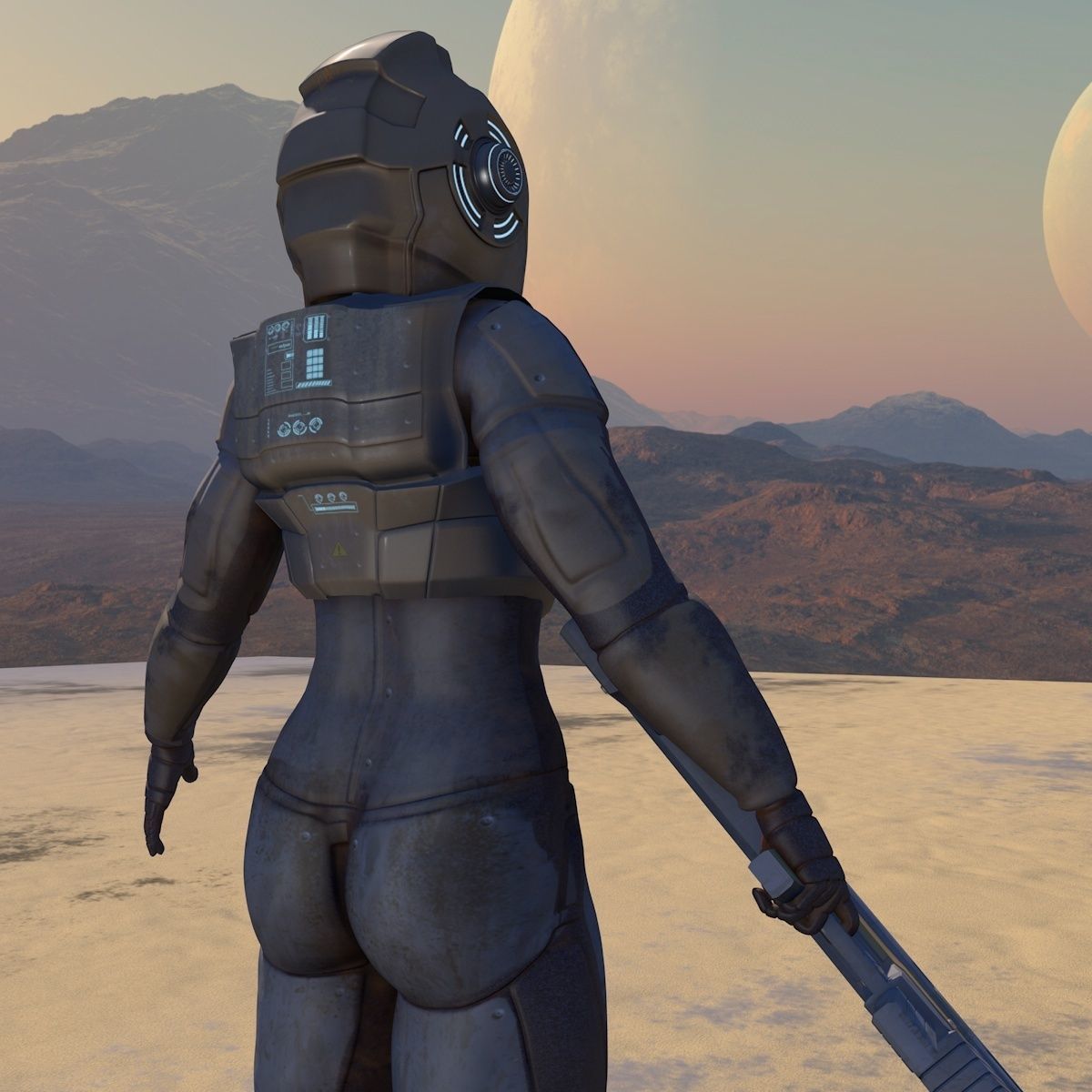 Space Soldier 3D model_6