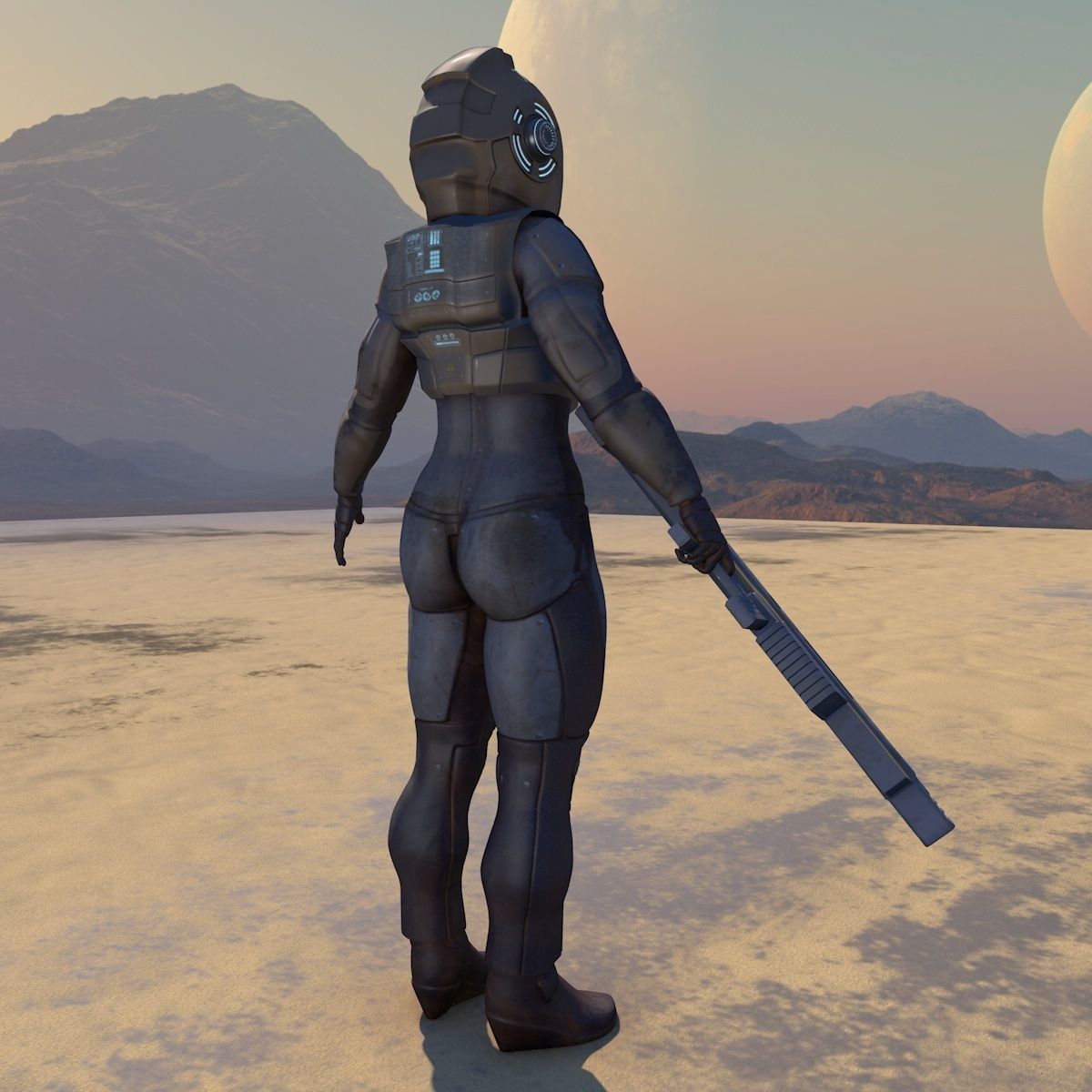 Space Soldier 3D model_3