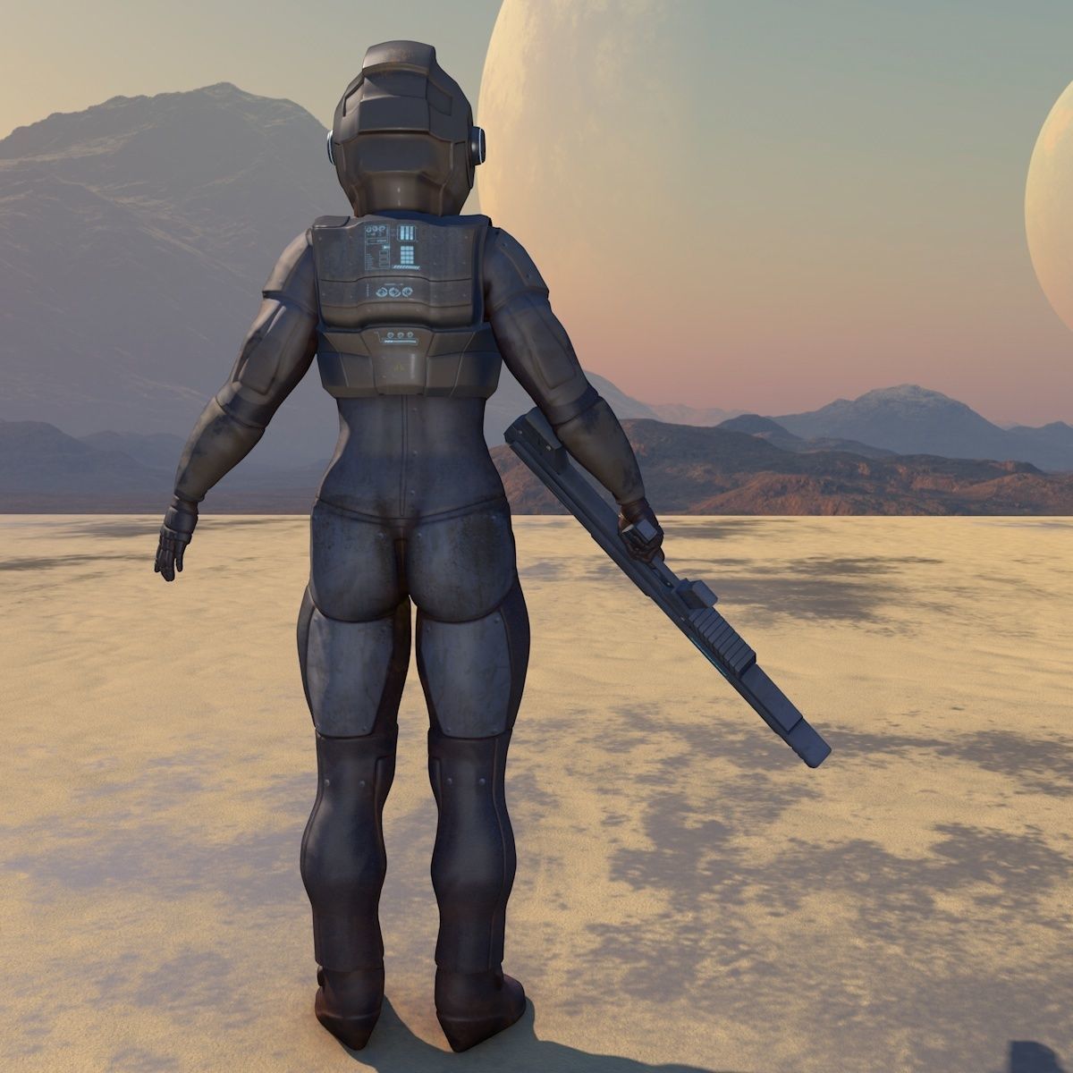 Space Soldier 3D model_4