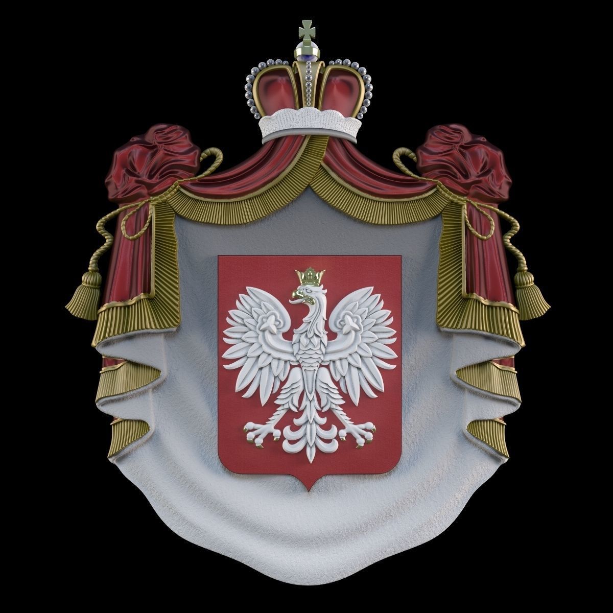 Coat of arms 3D print model_1