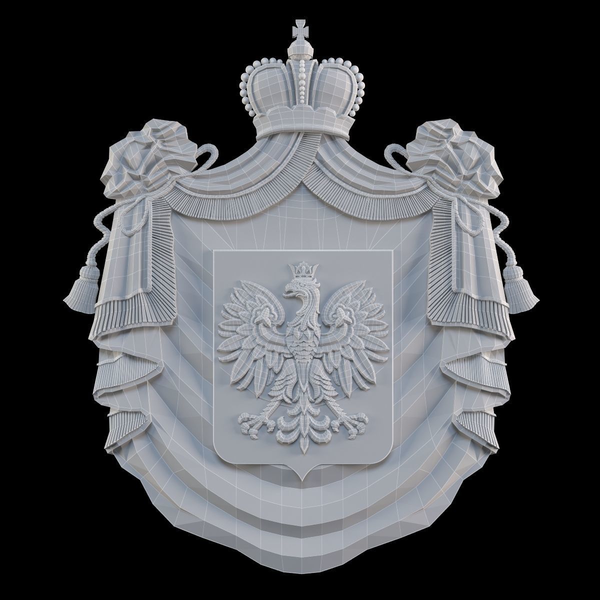Coat of arms 3D print model_7