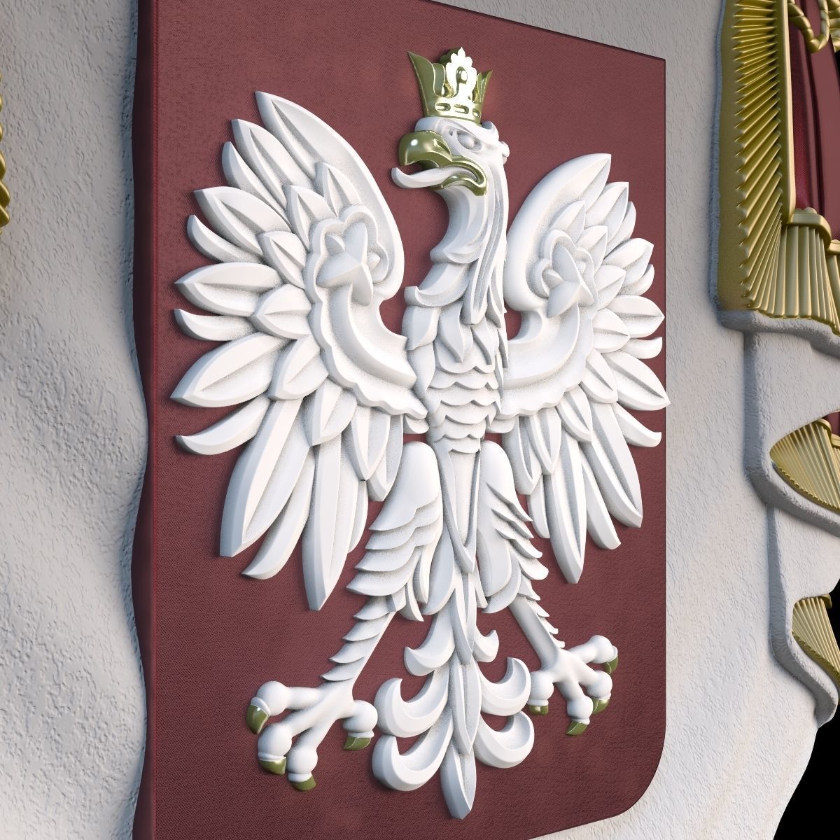 Coat of arms 3D print model_5