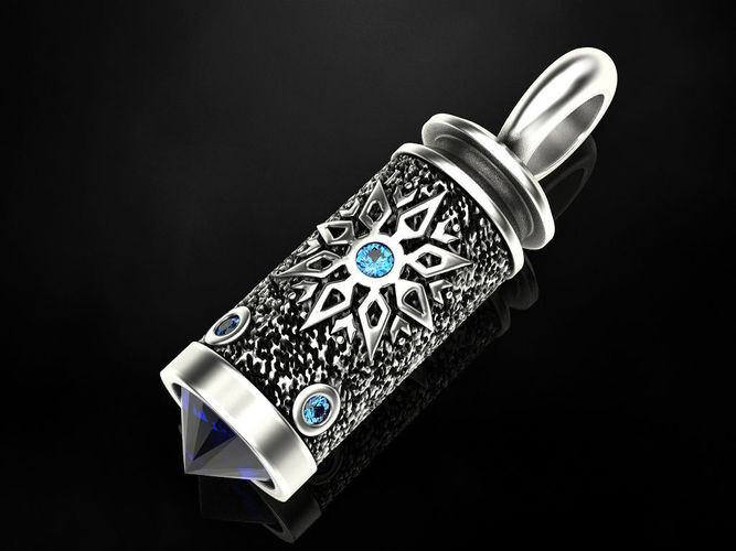 Pendant Jewelery bullet 3D print model
