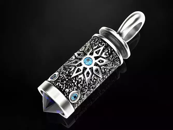 Pendant Jewelery bullet 3D print model