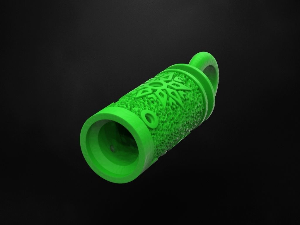 Pendant Jewelery bullet 3D print model_10
