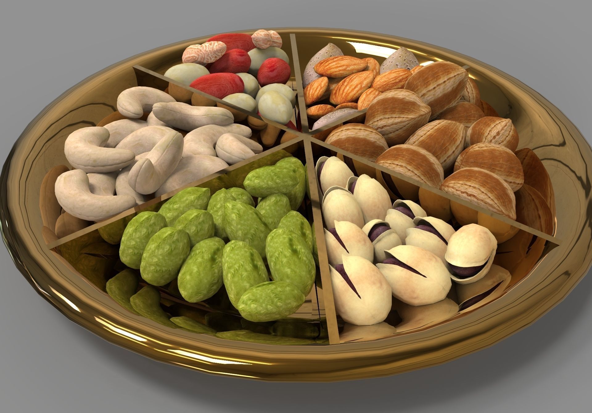 Dry fruits gift pack 3D Model 3D model_3