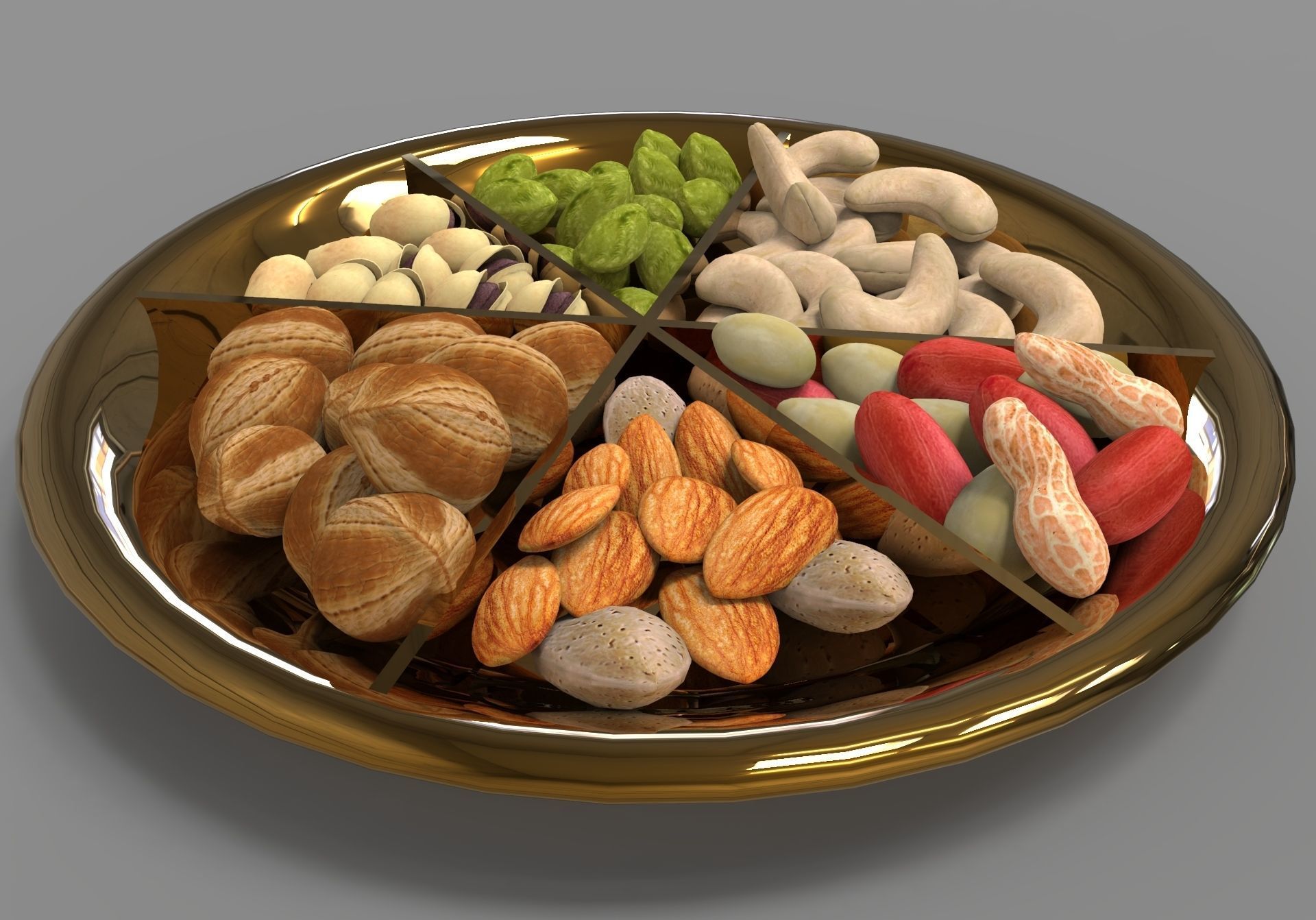 Dry fruits gift pack 3D Model 3D model_2