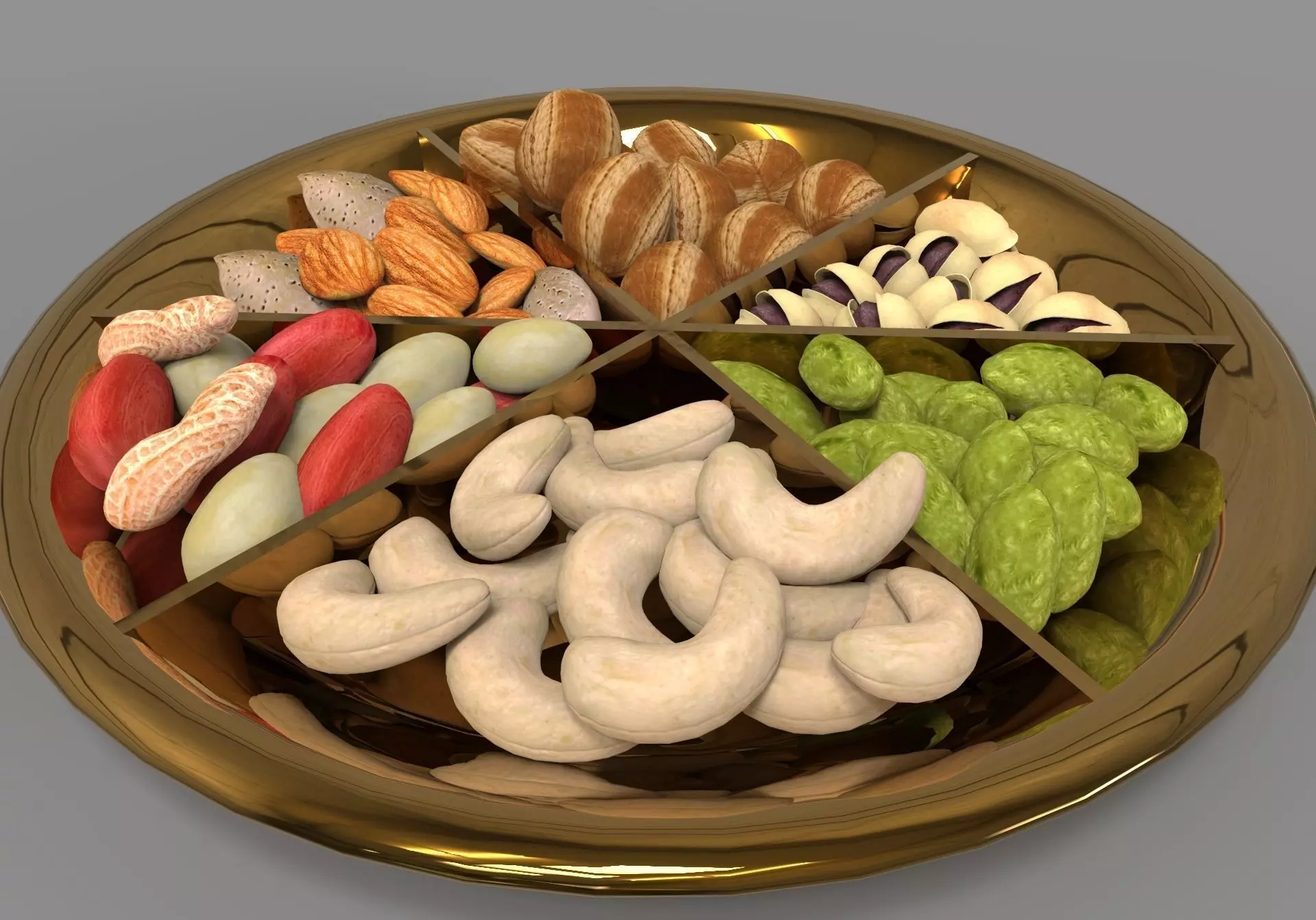 Dry fruits gift pack 3D Model 3D model_0