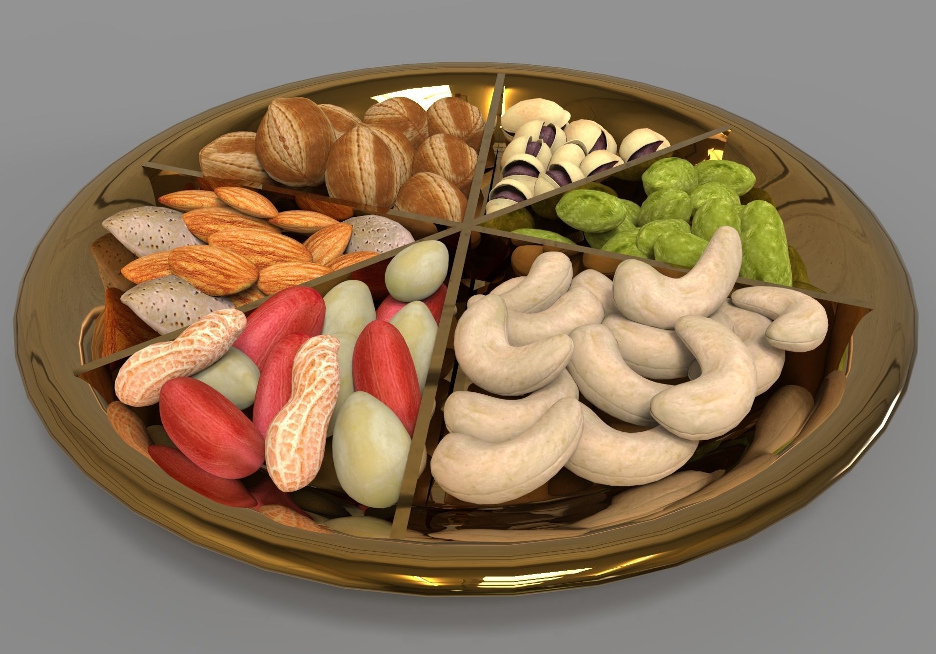 Dry fruits gift pack 3D Model 3D model_1