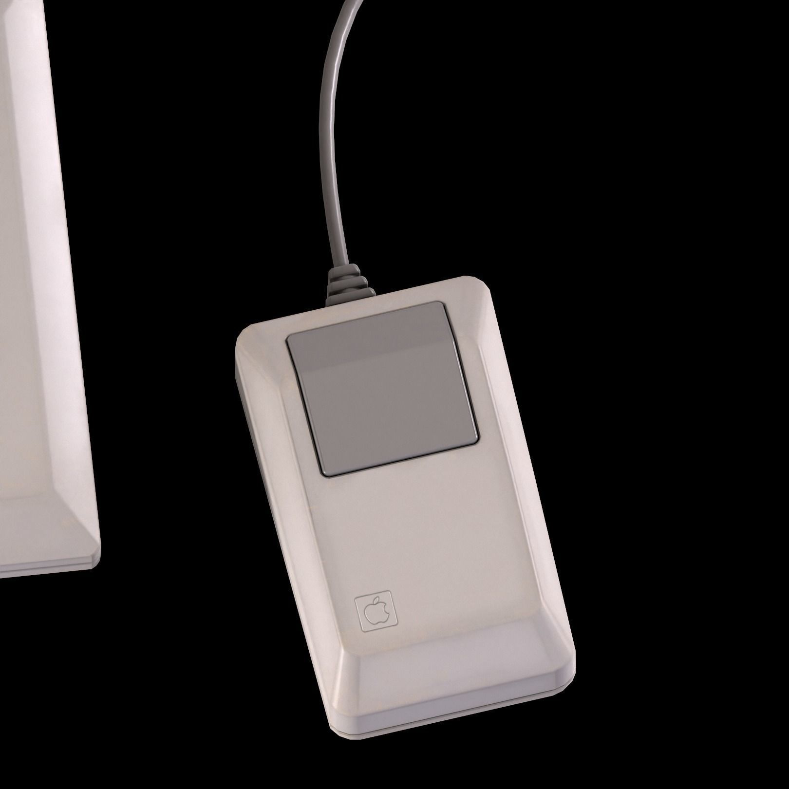 Mac Computer 1984 Low-poly 3D model_9
