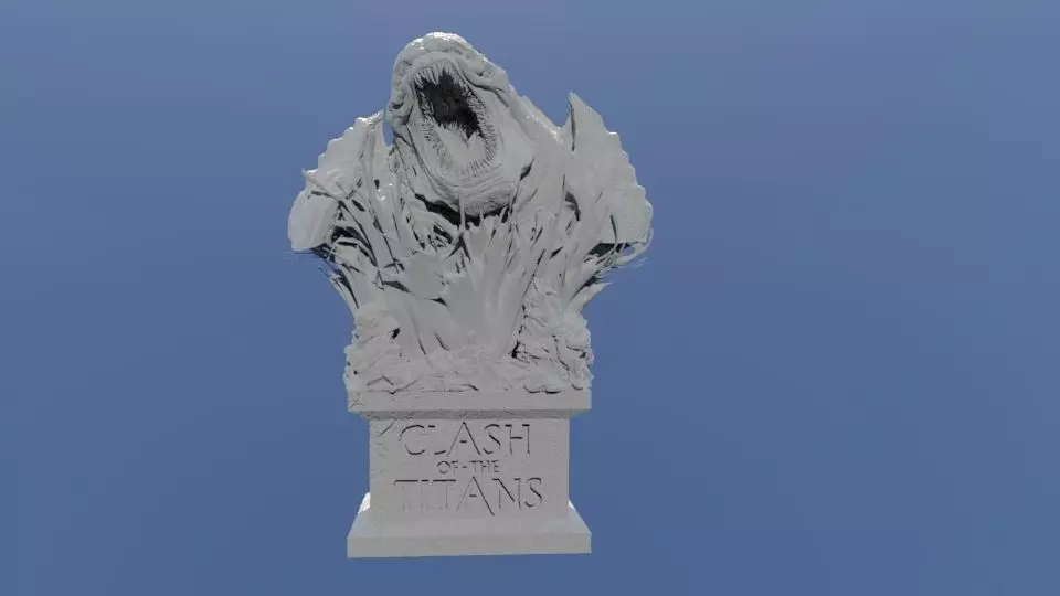 Clash of the Titans - Kraken Bust 3D print model_0