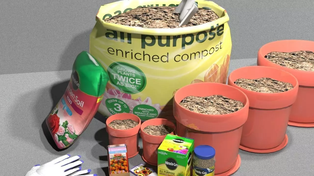 Garden Potting Mix 3D model_0