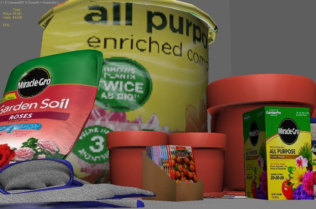Garden Potting Mix 3D model_1