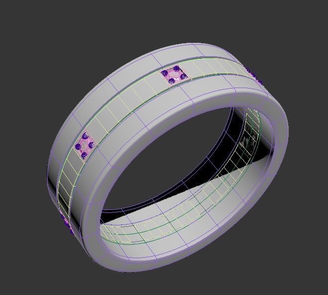 110422 R Triple ring for men 3D print model_5