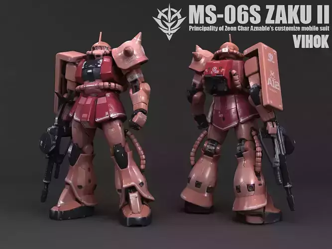 ロボット MS-06S ZAKU II CHAR'S CUSTOM MODEL Bandai Tamashii Nations MS-06S Zaku II Char's Custom Model