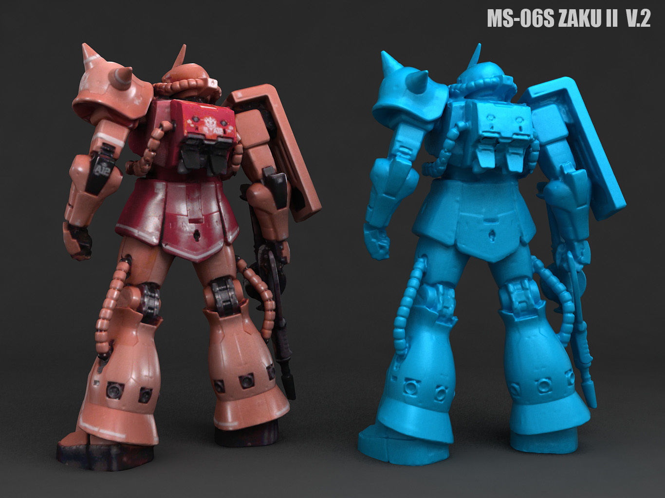 MS-06S ZAKU II MODEL 3D model | CGTrader