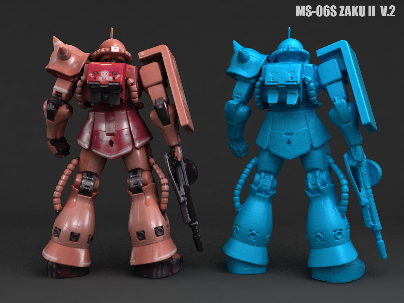 MS-06S ZAKU II MODEL 3D model | CGTrader