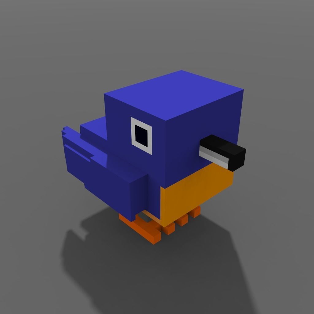 Voxel Chogui Low-poly 3D model_1