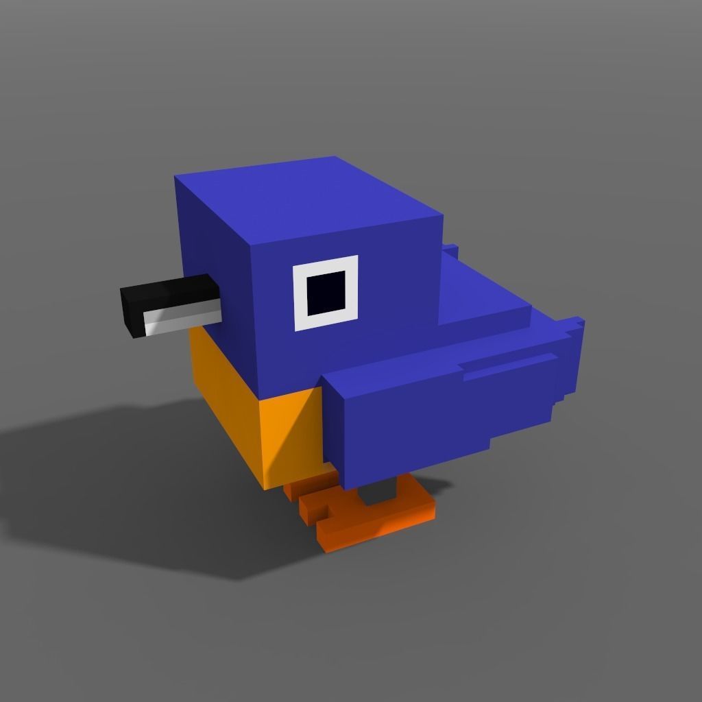 Voxel Chogui Low-poly 3D model_2