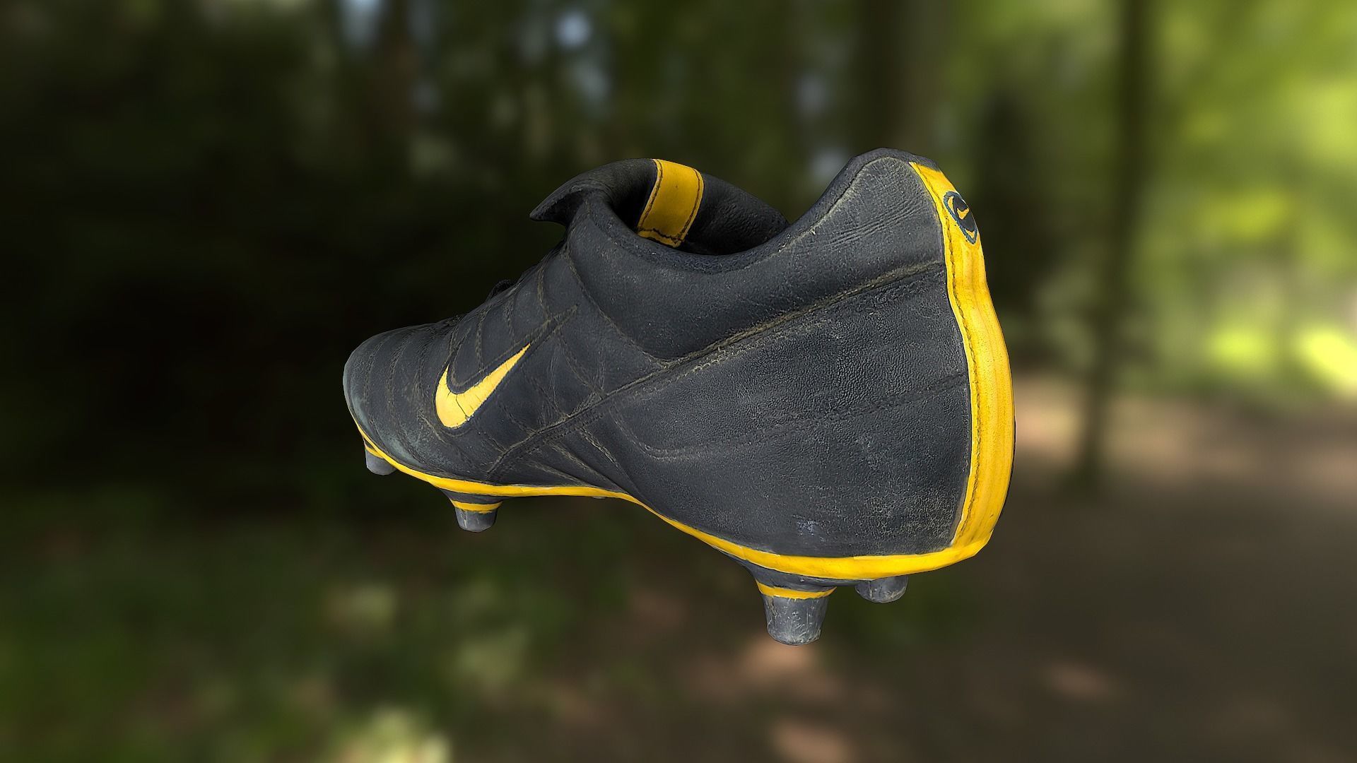 Soccer shoe low poly 3D model Low-poly 3D model_3