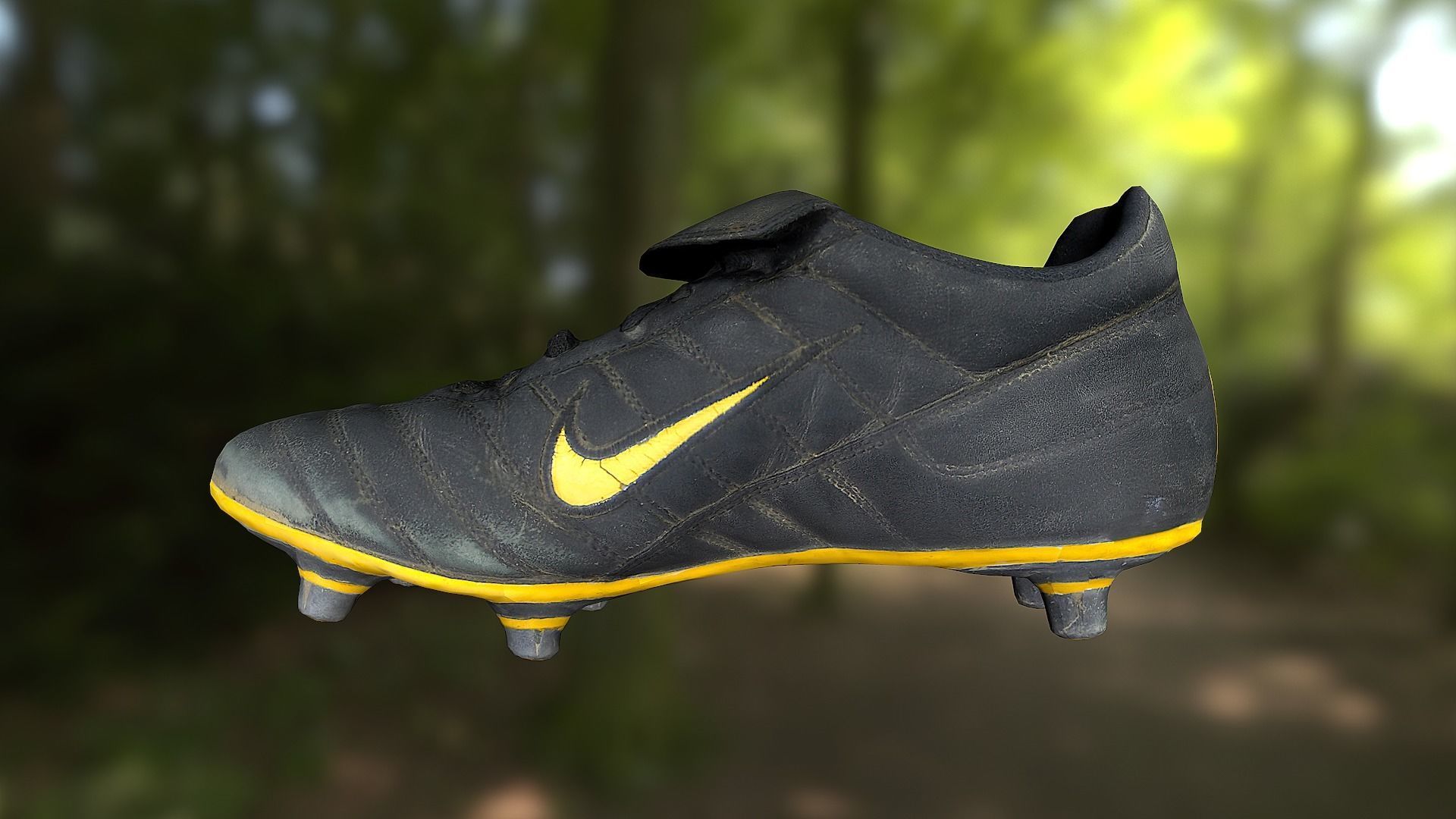 Soccer shoe low poly 3D model Low-poly 3D model_5