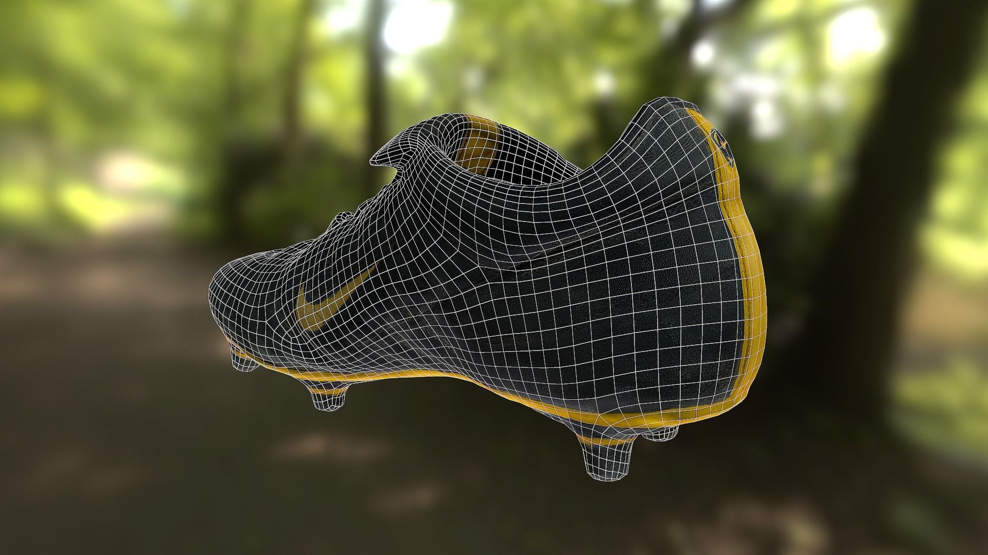 Soccer shoe low poly 3D model Low-poly 3D model_11
