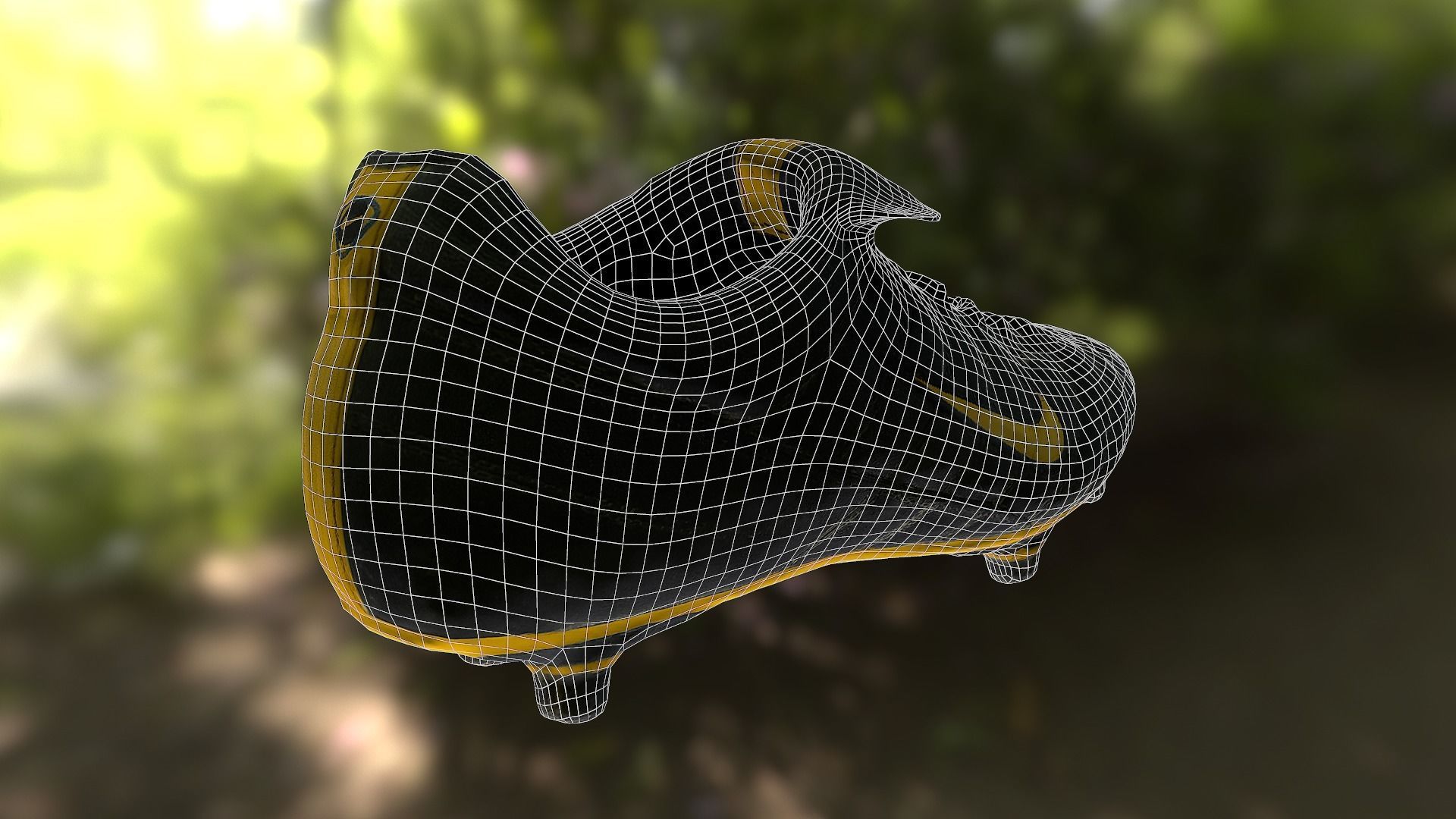 Soccer shoe low poly 3D model Low-poly 3D model_10