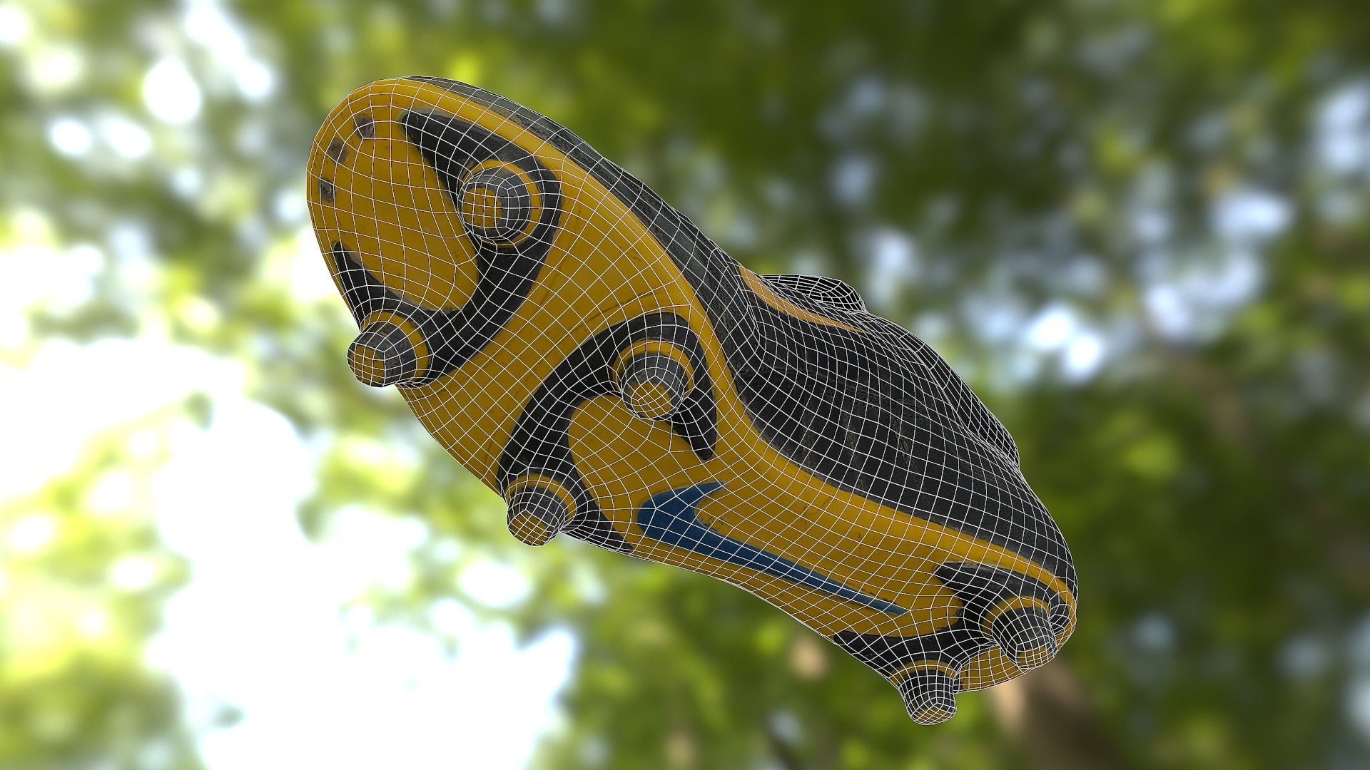 Soccer shoe low poly 3D model Low-poly 3D model_15