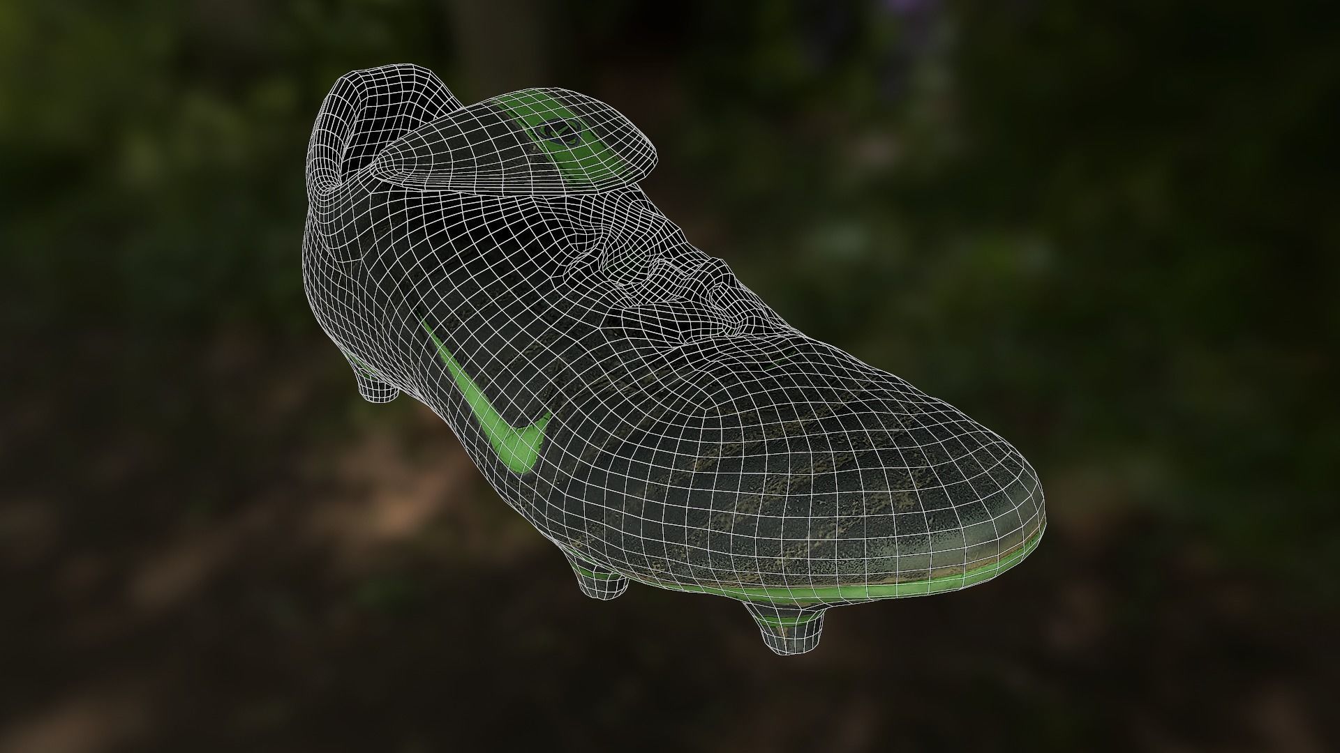 Soccer shoe low poly 3D model Low-poly 3D model_9