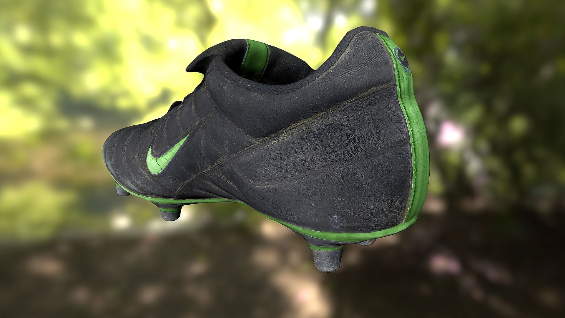 Soccer shoe low poly 3D model Low-poly 3D model_3