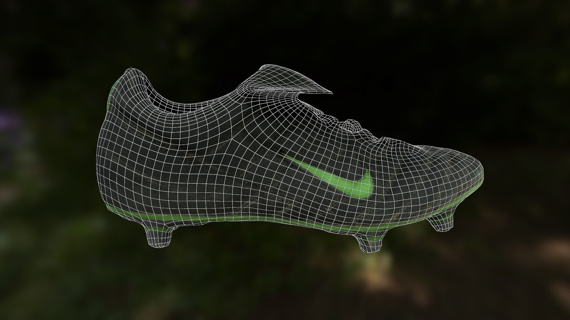 Soccer shoe low poly 3D model Low-poly 3D model_12