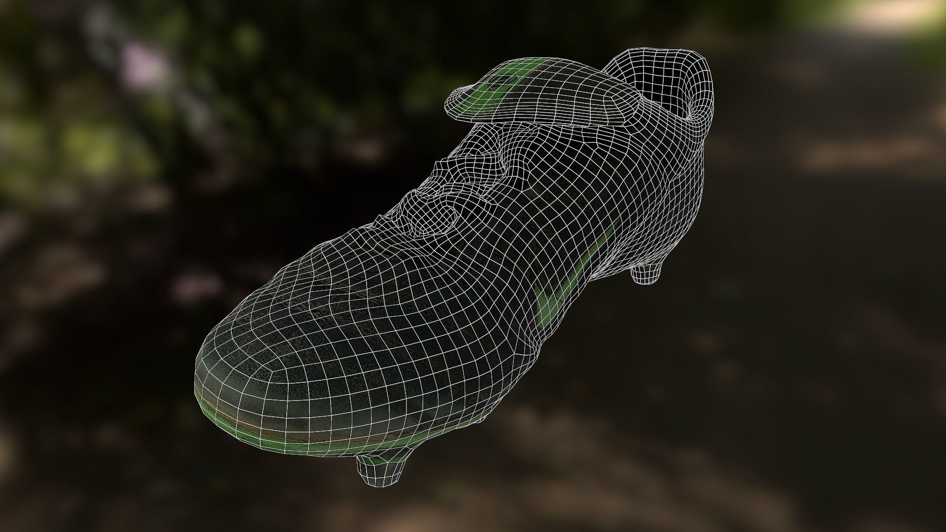 Soccer shoe low poly 3D model Low-poly 3D model_8