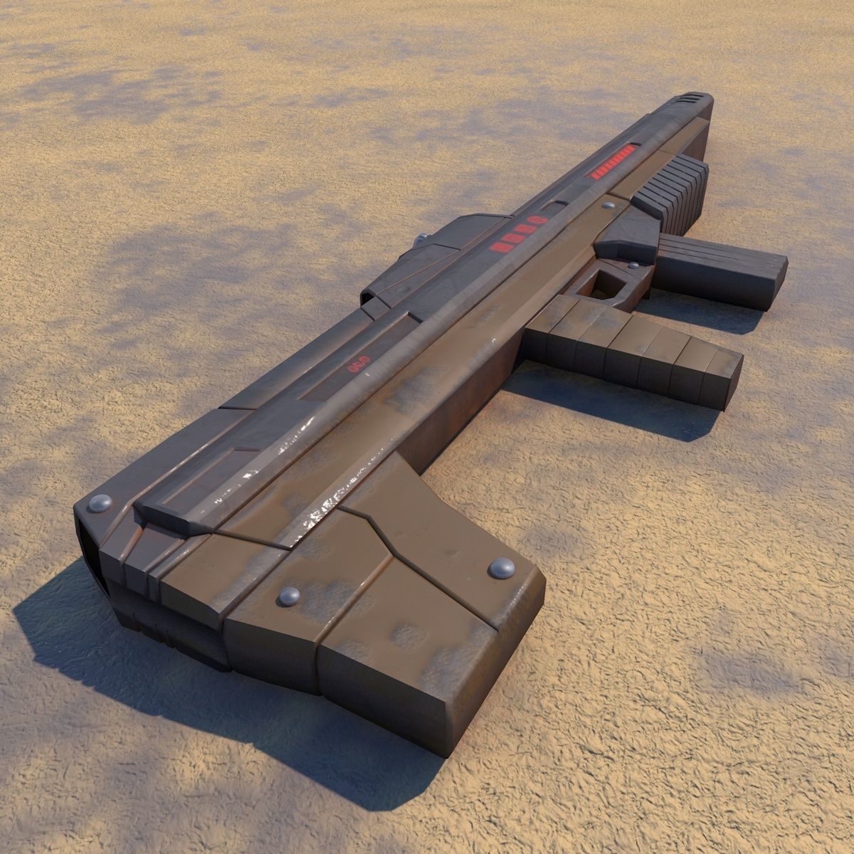 Space soldier set Low-poly 3D model_2