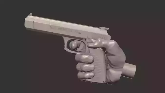 Gun Hand For Poseable Action Figure