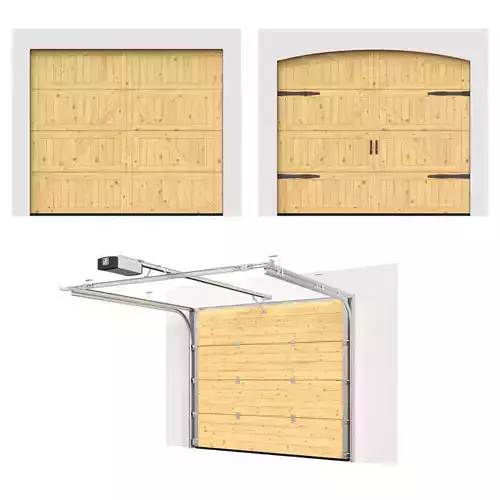 Sectional gates Hormann Motive 405 open and closed