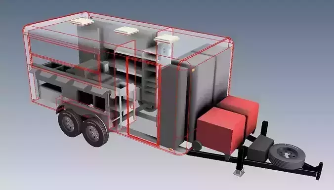 14 ft x 8 ft food trailer donuts trailer