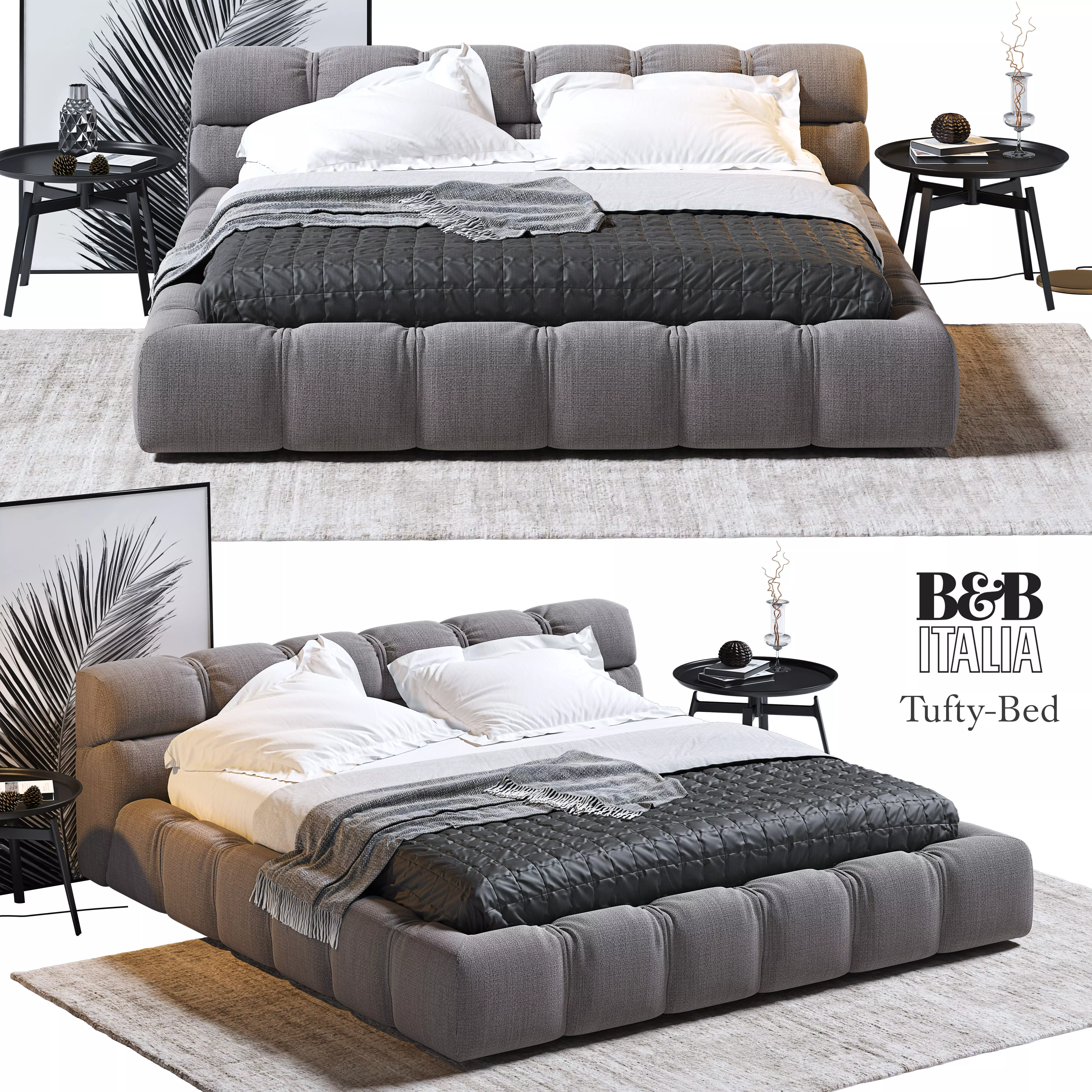 Tufty Bed BB Italia 3D model