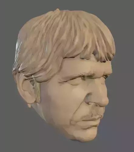 Charles Head For Poseable Figure 3D print model