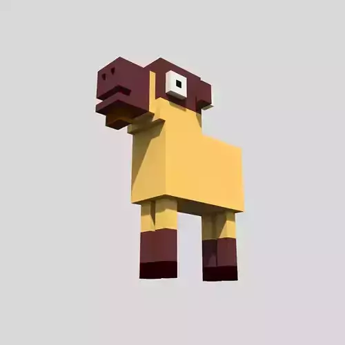 Voxel Goat