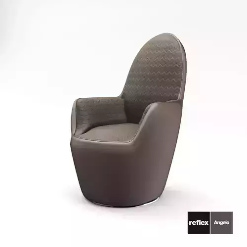 3d Model Armchair Swan-Poltrona From Reflex Angelo