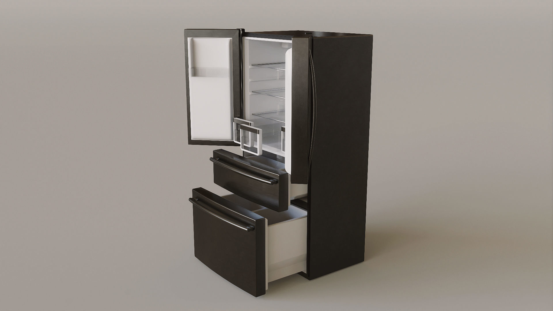 Kitchen Appliances Low-poly 3D model_5