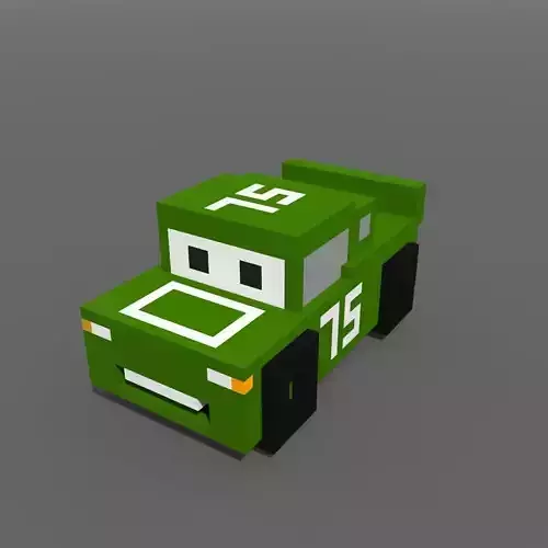 Voxel Green Car