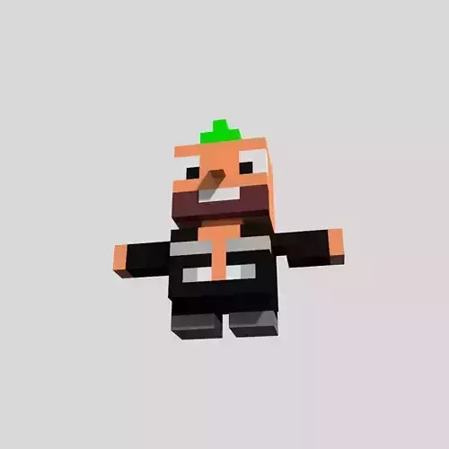 Voxel Punk Guitarist