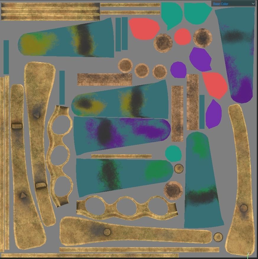 glass tubes with substances PBR low poly Low-poly 3D model_14