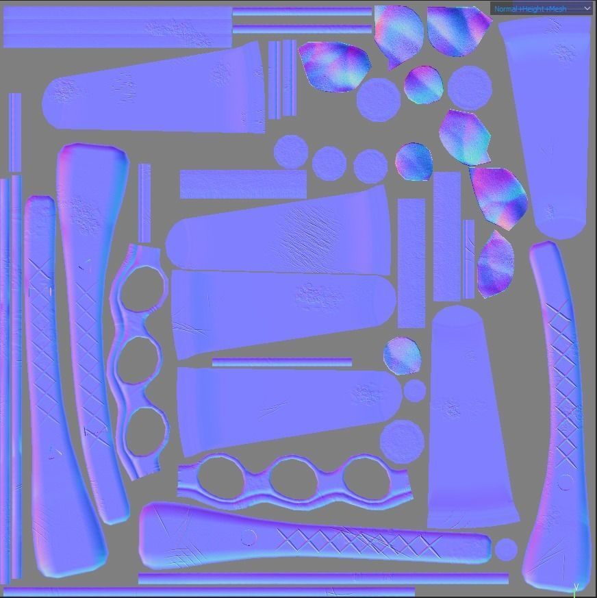 glass tubes with substances PBR low poly Low-poly 3D model_15